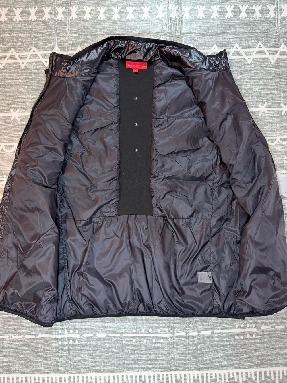 REDVANLY Mens Bolton Lightweight Puffer Golf Vest Black Size Large NWT - Picture 6 of 7
